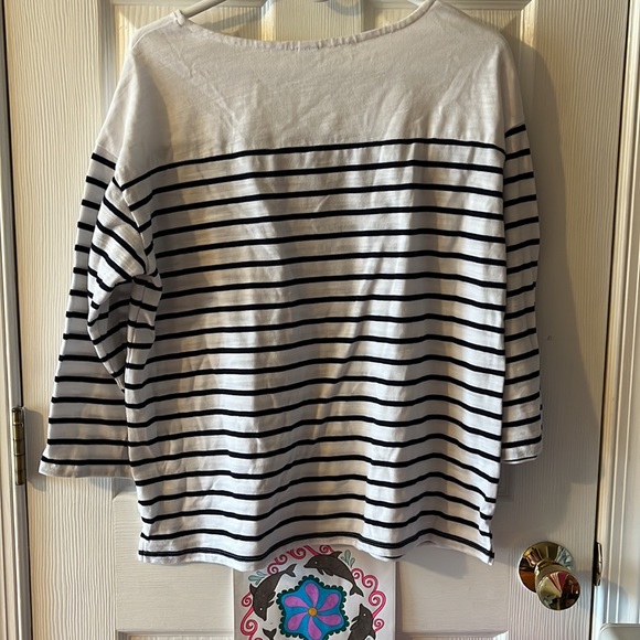 Old Navy 3/4 sleeve striped top (1) - Picture 2 of 6